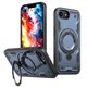 thumbnail image 1 of Para Apple iPhone 17e / 16e Funda con Soporte de Anillo en O Magnético Invisible, Funda de Teléfono a Prueba de Golpes, Azul, para iPhone 17e / 16e, 1 of 6