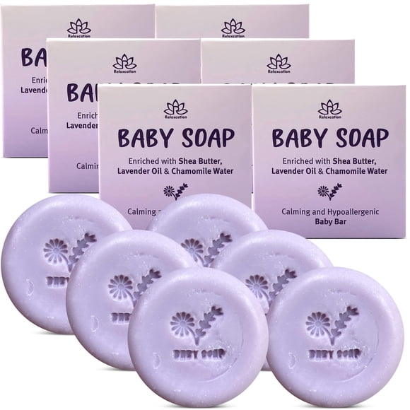 Jabón en barra para bebés Relaxcation LAVANDA MANZANILLA con manteca de karité
