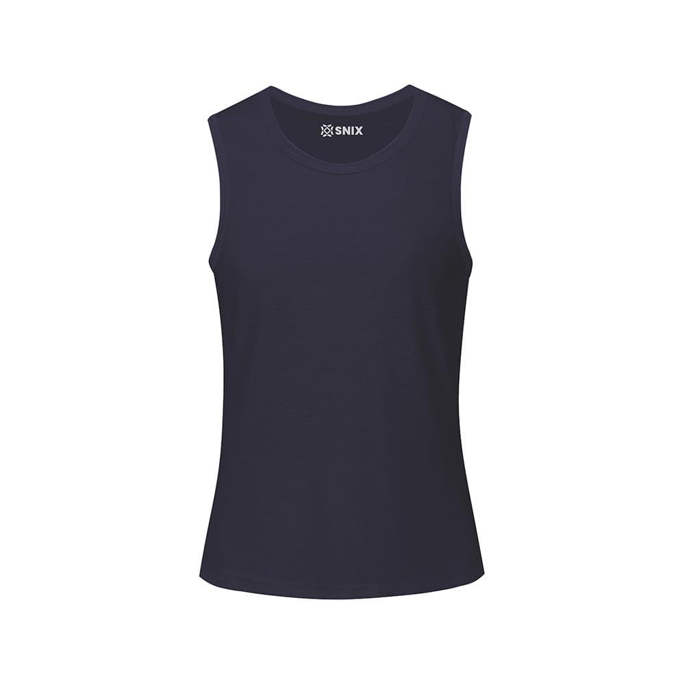 Snix - Camiseta Femenina Dry Fit Sin Mangas - Azul Marino Talla L