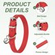 thumbnail image 3 of Collar para Perro Uxcell con Campana Hebilla Ajustable Cuero PU Collares para Perros 10" Rojo, 3 of 7