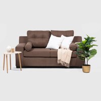 Intermuebles - Sofá 3 Cuerpos Santi Tela Gris