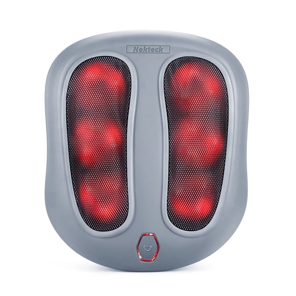 Masajeador de pies Nekteck Shiatsu Heated Electric con Heat Grey