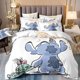 thumbnail image 1 of Stitch Bedding Set Stitch Quilt Cover Cartoon Anime Duveted Bedroom Decoration Children Holiday Gift Single Double Bed Sheets, 1 of 5