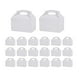 thumbnail image 2 of 20 Piezas Cajas Para Pasteles Contenedores Portátiles Para Cupcakes Para Cocina Picnic Al Aire Libre Plata, 2 of 3