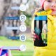 thumbnail image 5 of Rick y Morty: El Anime Botella de Agua con Tapa Pop Top de Un Toque, Acero Inoxidable, a Prueba de Fugas, para Deportes, Botella Infantil azul 12 oz, 5 of 6