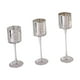 thumbnail image 3 of 3x Candelabro De Vidrio Portavelas De Vidrio Para Chimenea De Granja Aniversario Plata, 3 of 3