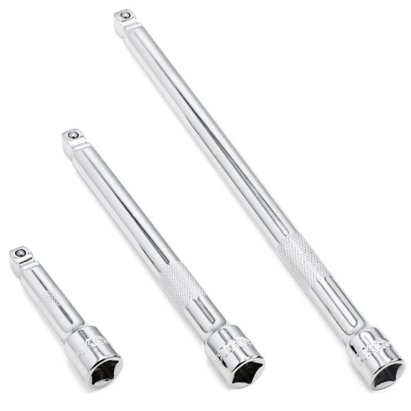 Llave de vaso DAKCOS 3/8" con juego de extensiones oscilantes 3/6/9 pulg.