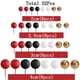 thumbnail image 2 of Decoración para tartas AQUGOO, 32 unidades, bolas rojas, negras, blancas y doradas, 2 of 7