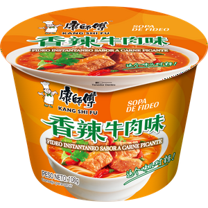 Fideo Instantaneo Kang Shi Fu Sabor A Carne Picante 108G*Pote