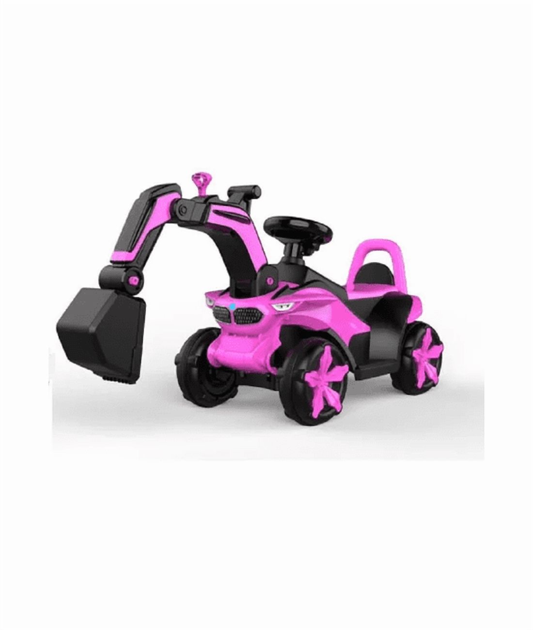 Genérico - Coche Juguete Eléctrico Niños Excavadora Música Bluetooth Ro