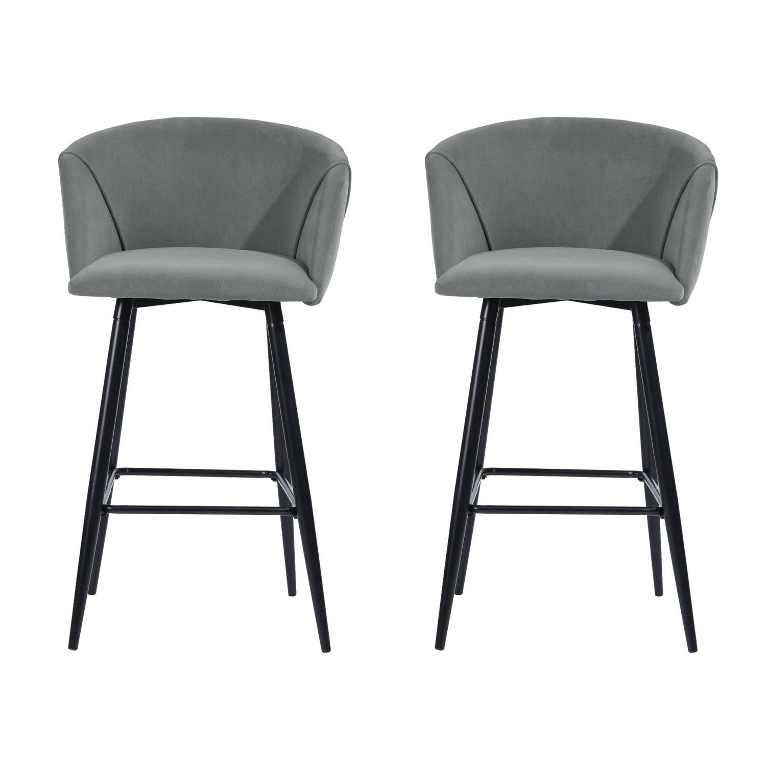 Novahus - Pack 2 Pisos De Bar Modiano Gris