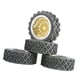 thumbnail image 4 of Juego De 4 Llantas Y Neumáticos De Goma Para Wltoys 144001 124018 124019 Gold Sliver, 4 of 5