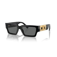 Gafas De Sol Versace Unisex Con Montura Negra Y Lentes Gris Oscuro De 54 Mm