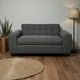 thumbnail image 3 of Sofa Dos Cuerpos Brazo Redondo Lino Gris Oscuro, 3 of 3