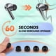 thumbnail image 5 of Almohadillas de espuma Tang Town para Galaxy Buds 3 Pro, 3 pares, negras, 5 of 7