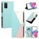 thumbnail image 1 of Cartera para Samsung Galaxy A02s en PU Tricolor, Funda con Solapa, Verde, 1 of 6