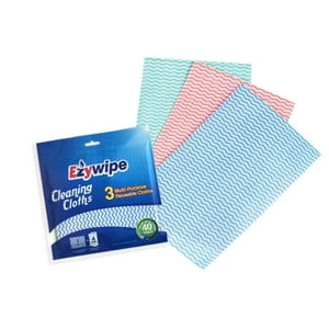 Paños De Limpieza Multiuso Ezywipe, Súper Absorbentes, Extra Fuertes Y Biodegradables