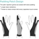 thumbnail image 3 of Guantes de artista (paquete de 2) - Guantes con protección de palma y dos dedos para dibujar en papel, iPad y tabletas gráficas, aptos para mano izquierda y derecha (tamaño mediano), 3 of 7
