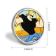 thumbnail image 2 of Johnny Bravo theme Round Button Badge Premium Metal Construction Ideal For High end Events 2 8 Cm, 2 of 6