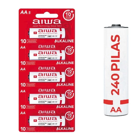 Aiwa - Pila Alcalina Aa Pack X240 Unidades Aw-Lr6P5