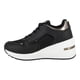 thumbnail image 3 of Zapatilla Plataforma con Cuña Nora Negro Alquimia, 3 of 7