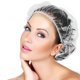 thumbnail image 1 of Gorros de ducha desechables AIDIQIU impermeables transparentes, 30 piezas, 1 of 6