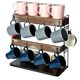 thumbnail image 1 of Soporte para tazas de café J JACKCUBE DESIGN, madera rústica, 2 niveles, 1 of 3