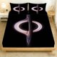 thumbnail image 1 of 3pcs Treble Clef Art Pattern Print Three-Piece Set Soft And Skin-Friendly Polyester Fabric, 1 of 1