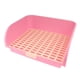 thumbnail image 1 of Caja De Arena Para Mascotas Bandeja De Inodoro De Esquina Sartén Orinal Entrenador Jaula De Conejo Adulto Rosa, 1 of 5