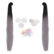 thumbnail image 5 of Casco De Motocicleta Coletas Colas De Pelo Colas De Caballo Para Motocicleta Bicicleta Bicicleta Gris, 5 of 5