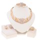 thumbnail image 3 of 4 Pzas Juegos de Joyería para Mujer Collar de Cristal Aretes Pulsera Anillo Ajustable Juego de Joyería Nupcial para Boda Juegos de Joyería para Mujer, 3 of 9