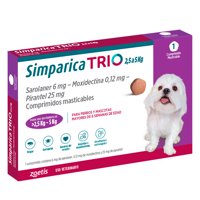 Bravecto - Simparica Trio Antiparasitario Perros 2,5 - 5 Kg