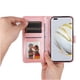 thumbnail image 3 of Funda tipo cartera FOXDOCK para Huawei Nova 10 , diseño girasol en relieve, cuero PU, cierre magnético, soporte y tarjetero, 3 of 5