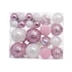 thumbnail image 3 of 46 Bolas Navideñas Para Hacer Tú Mismo, Adornos Para árbol De Navidad Para Bodas, Compromisos, Interiores, Con Purpurina Rosa, 3 of 3