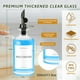 thumbnail image 2 of Dispensador de enjuague bucal Lewistin de vidrio transparente de 350 ml con boquilla de acero inoxidable, 2 of 3