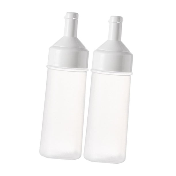 2 Dispensadores De Condimentos, Botella Vacía De Salsa De Tomate Para Barbacoa De Viaje Al Aire Libre, 500 Ml, Color Blanco