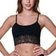 thumbnail image 1 of Sostén Top Algodón Lycra Encaje 30003 Negro S, 1 of 2