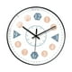 thumbnail image 1 of Reloj De Pared Silencioso Relojes Decorativos De 8 Pulgadas Para Paredes Para Dormitorio Oficina En Casa Borde Negro B, 1 of 3