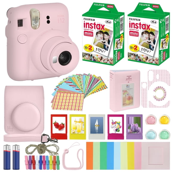 Cámara Instax Mini 12 Blossom Pink Con Accesorios