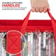 thumbnail image 5 of Set de 2 bolsas de almacenamiento para DVD Stock Your Home, color rojo, 5 of 7