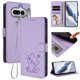 thumbnail image 2 of Funda Billetera con Relieve de Gato para Nothing Phone 4A, Lila Claro, 2 of 6