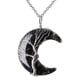 thumbnail image 4 of de de la , de alambre, r, con colgante , de cristal, , c obsidiana negra, 4 of 5