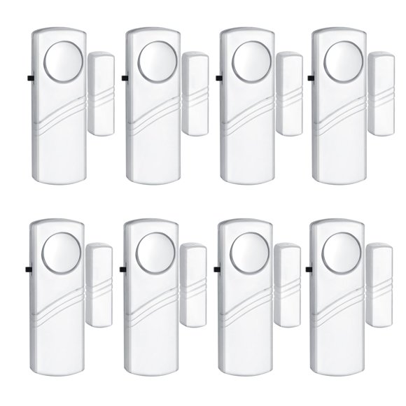 Sensor inalámbrico de alarma de puerta y ventana de seguridad, paquete de 8, PLOJOP