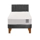 thumbnail image 2 of Cama Europea 1,5 Plaza Luna + Respaldo Tubular + Patas Plastico Color Caoba, 2 of 7