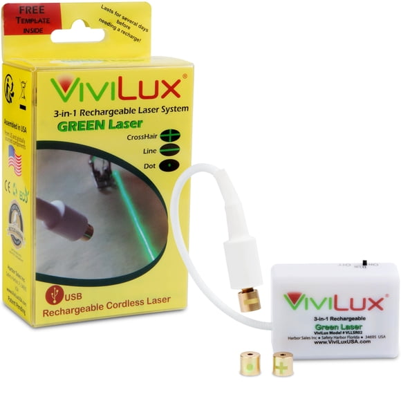 Sistema láser ViviLux 3 en 1 recargable verde para coser