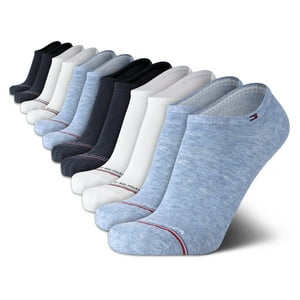 Calcetines Tommy Hilfiger Cushion Comfort Athletic Para Hombre, Color Azul, Paquete De 12