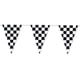 thumbnail image 5 of Banderín de plástico blanco y negro con diseño de cuadros para fiestas, de 100 pies de largo, para decoración, cumpleaños, suministros para eventos, festivales, niños, banderas negras y blancas., 5 of 6