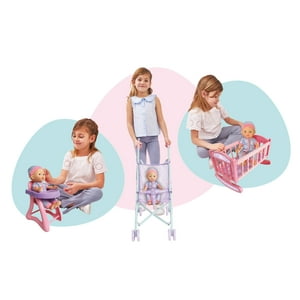 Little Dolphie - Set 3 En 1 Con Muñeca De 29 Cm, Sonido Y Accesorios De Cuidado