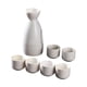 thumbnail image 5 of Juego de Sake de cerámica, recipiente para Sake de cerámica, juego de tazas, decoración decorativa, vasos artesanales, bebida de Sake tradicional para Blanco, 5 of 5