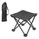 thumbnail image 4 of Taburete de campamento Taburete plegable portátil Silla pequeña Reposapiés Asiento Taburete plegable para acampar Taburete plegable para exterior Play Negro con bolso, 4 of 5